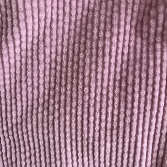 Vtg L.L. Bean Corduroy Button Up Shirt Sz M Shacket Top Pink 3/4 Sleeves - Picture 3 of 8